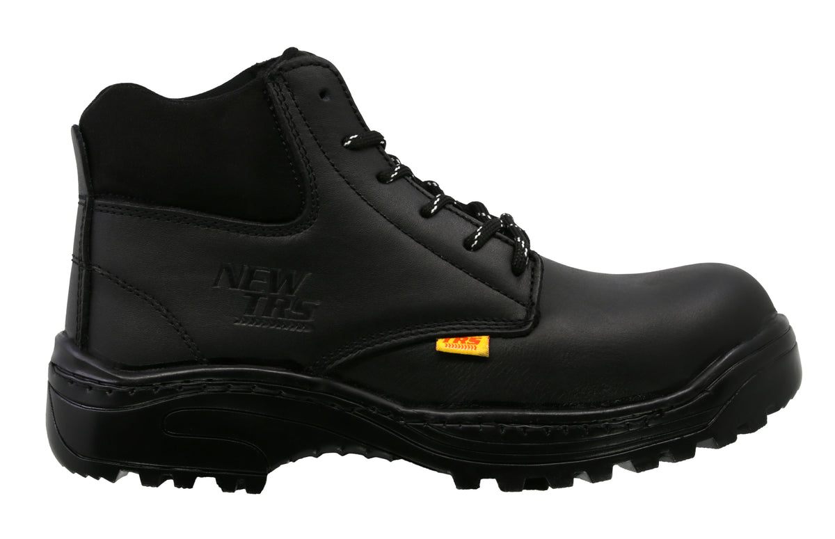 Bota Industrial de piel con puntera de protección New Trs 602 Napa Negro