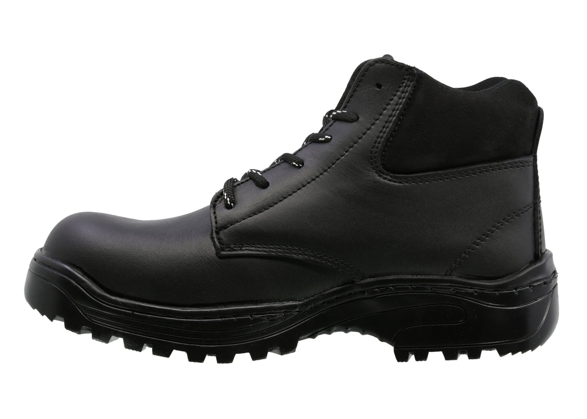 Bota Industrial de piel con puntera de protección New Trs 602 Napa Negro