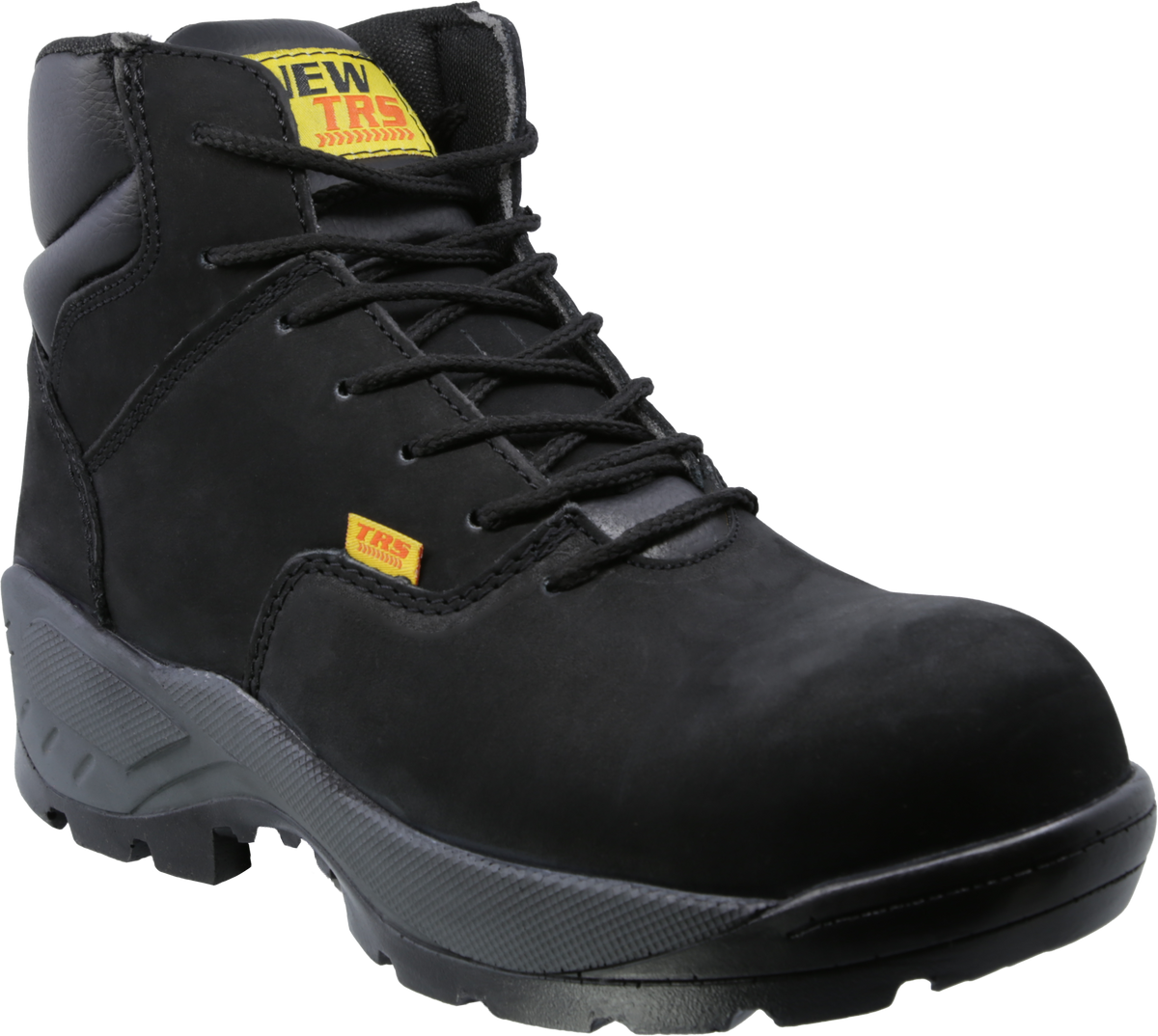 Bota Industrial Dielectrica de piel con puntera de protección New Trs 407 Nobuck Negro