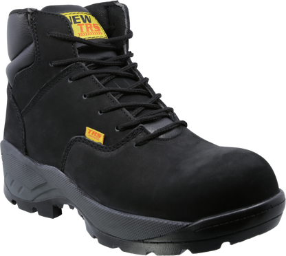 Bota Industrial Dielectrica de piel con puntera de protección New Trs 407 Nobuck Negro