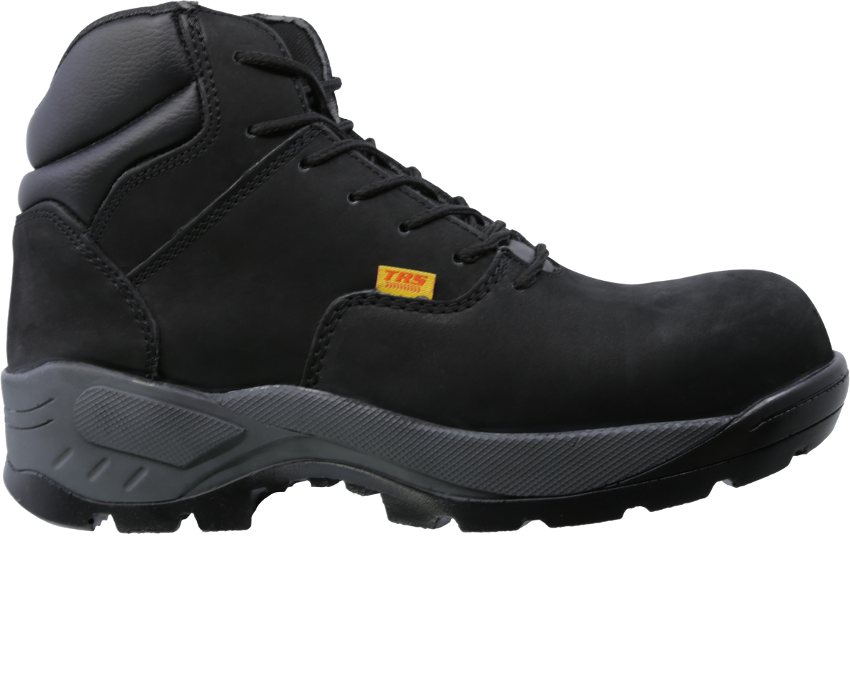 Bota Industrial Dielectrica de piel con puntera de protección New Trs 407 Nobuck Negro