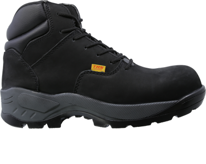 Bota Industrial Dielectrica de piel con puntera de protección New Trs 407 Nobuck Negro