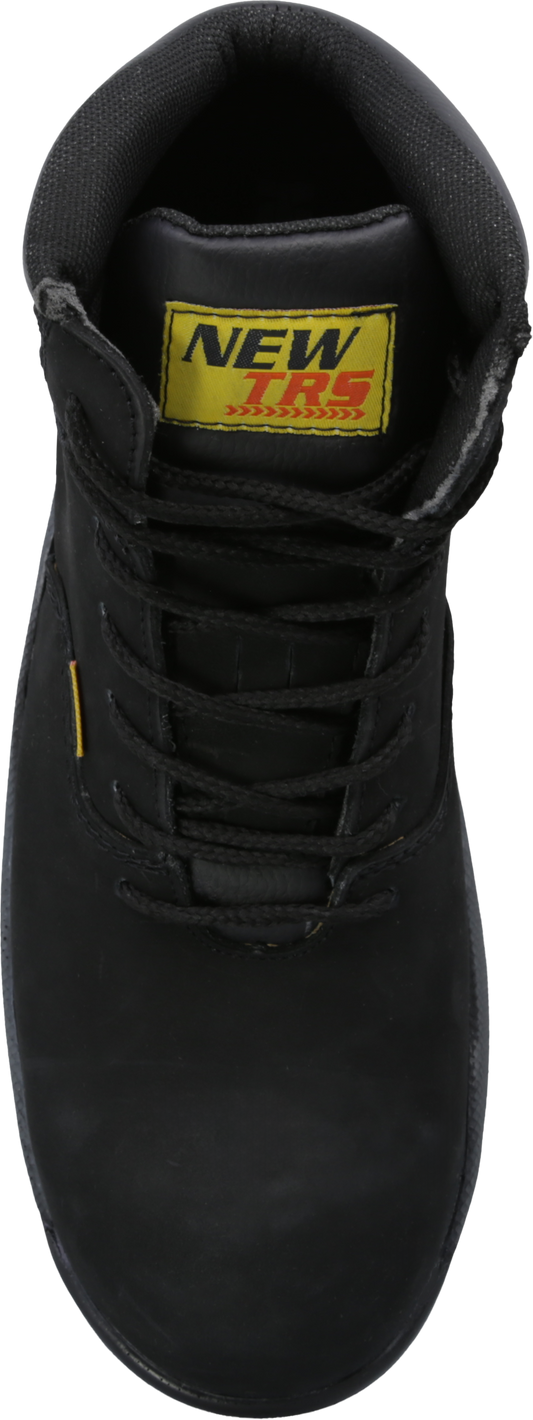 Bota Industrial Dielectrica de piel con puntera de protección New Trs 407 Nobuck Negro