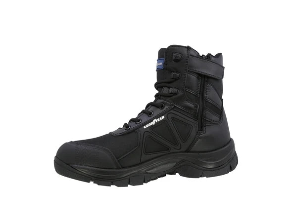 Bota Tactica de piel Goodyear 110 Negro