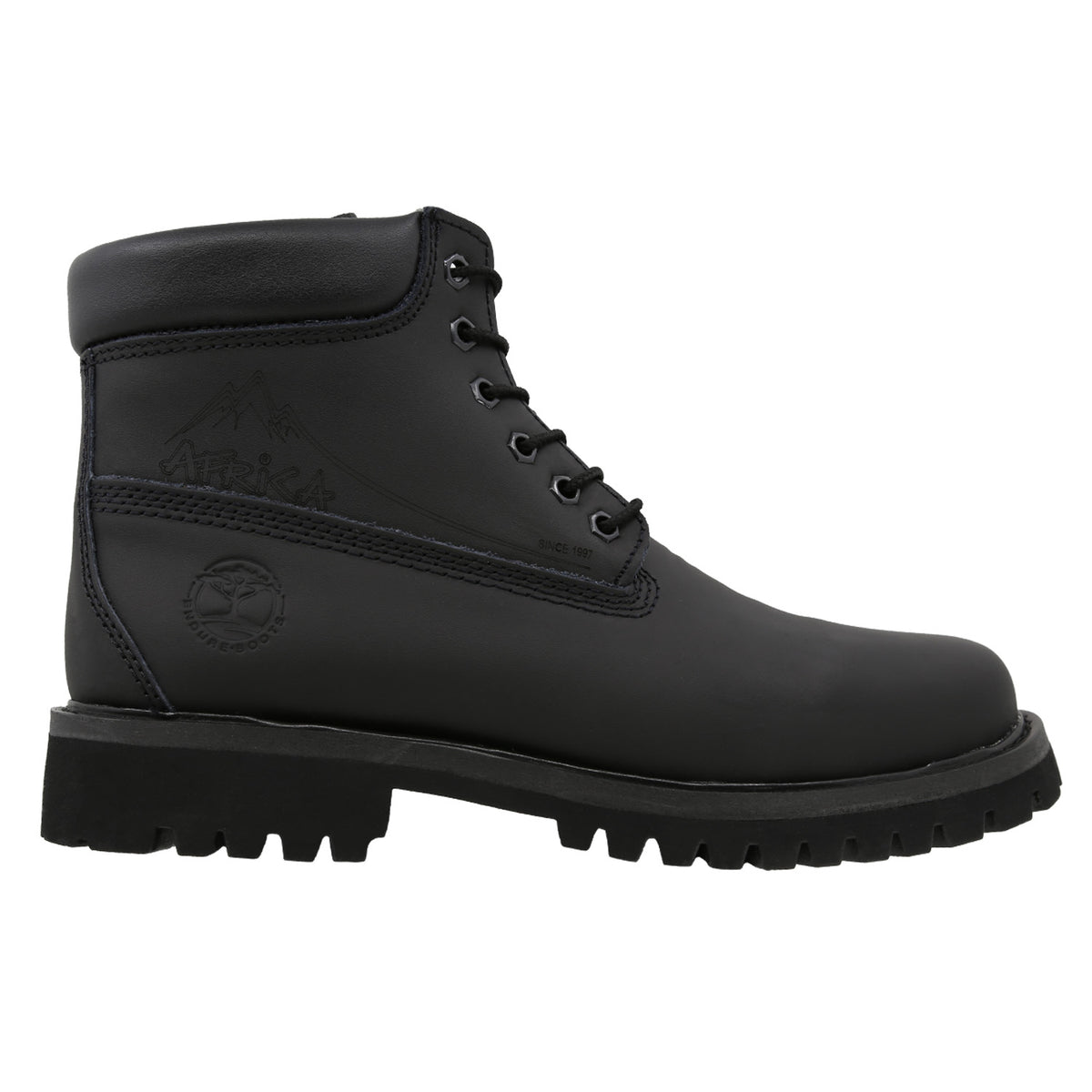 Bota Urbana de piel Afrika 1600 Grasso Negro