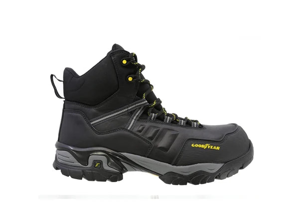 Bota Industrial Dielectrica de piel con puntera de protección Goodyear 100 Negro