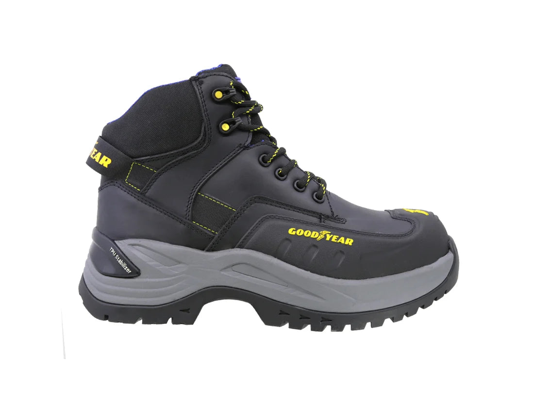 Bota Industrial Dielectrica de piel con puntera de protección Goodyear 150 Negro