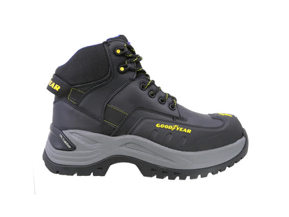 Bota Industrial Dielectrica de piel con puntera de protección Goodyear 150 Negro