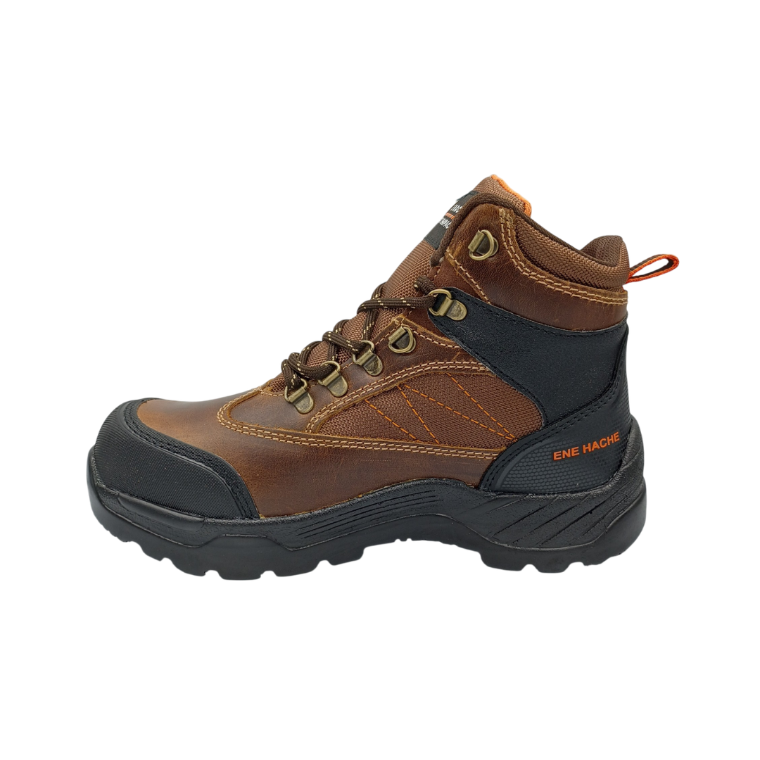 Bota Industrial de piel con puntera de protección NH C50 Crazy Cobre