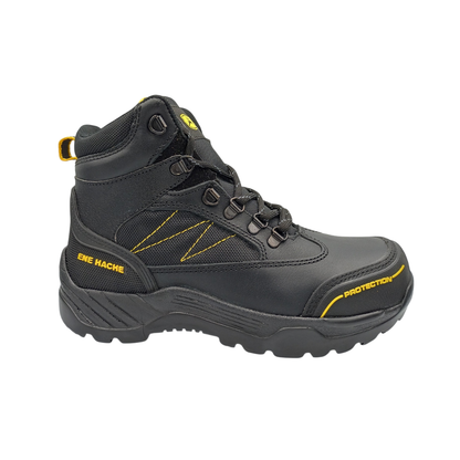 Bota Industrial de piel con puntera de protección NH C50 Grasso Negro
