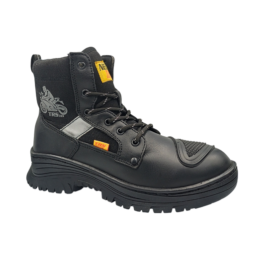 Bota Biker de piel New Trs 641 Napa Negro
