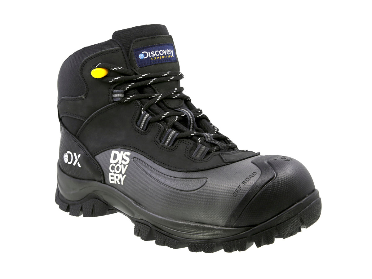 Bota Industrial Dielectrica de piel con puntera de protección Discovery 2187 Negro