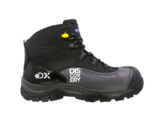 Bota Industrial Dielectrica de piel con puntera de protección Discovery 2187 Negro