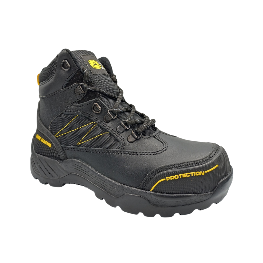 Bota Industrial de piel con puntera de protección NH C50 Grasso Negro