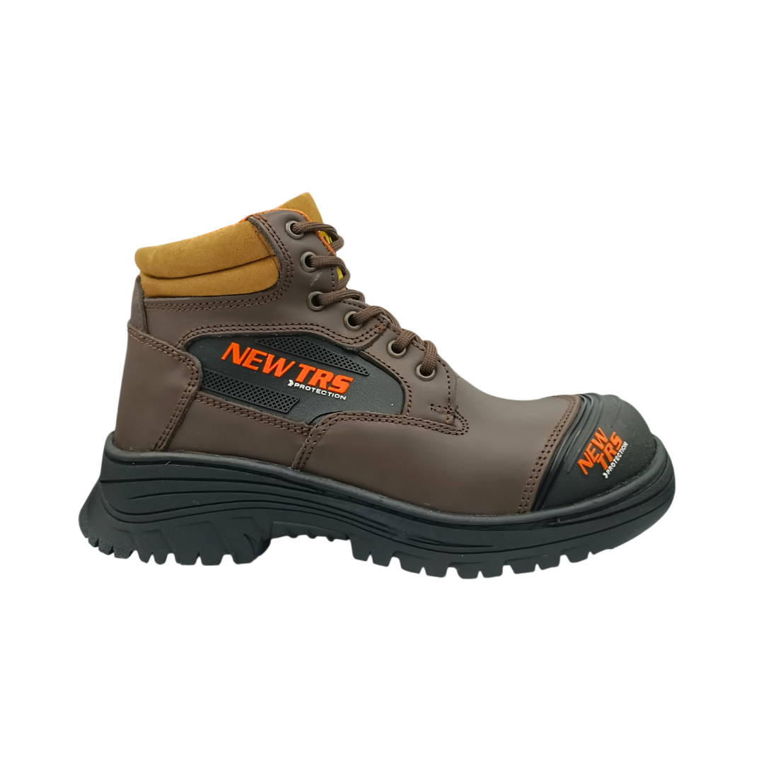Bota Industrial de piel New Trs 651 Napa Café para Hombre - lateral