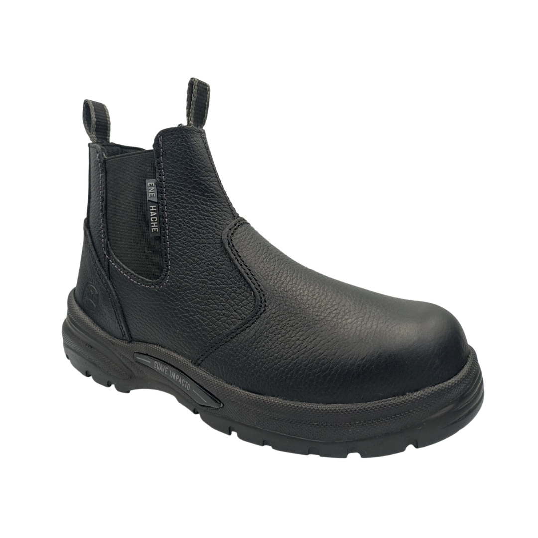 Bota Industrial de piel NH C70 Dakota Negro para Hombre - tres cuartos1