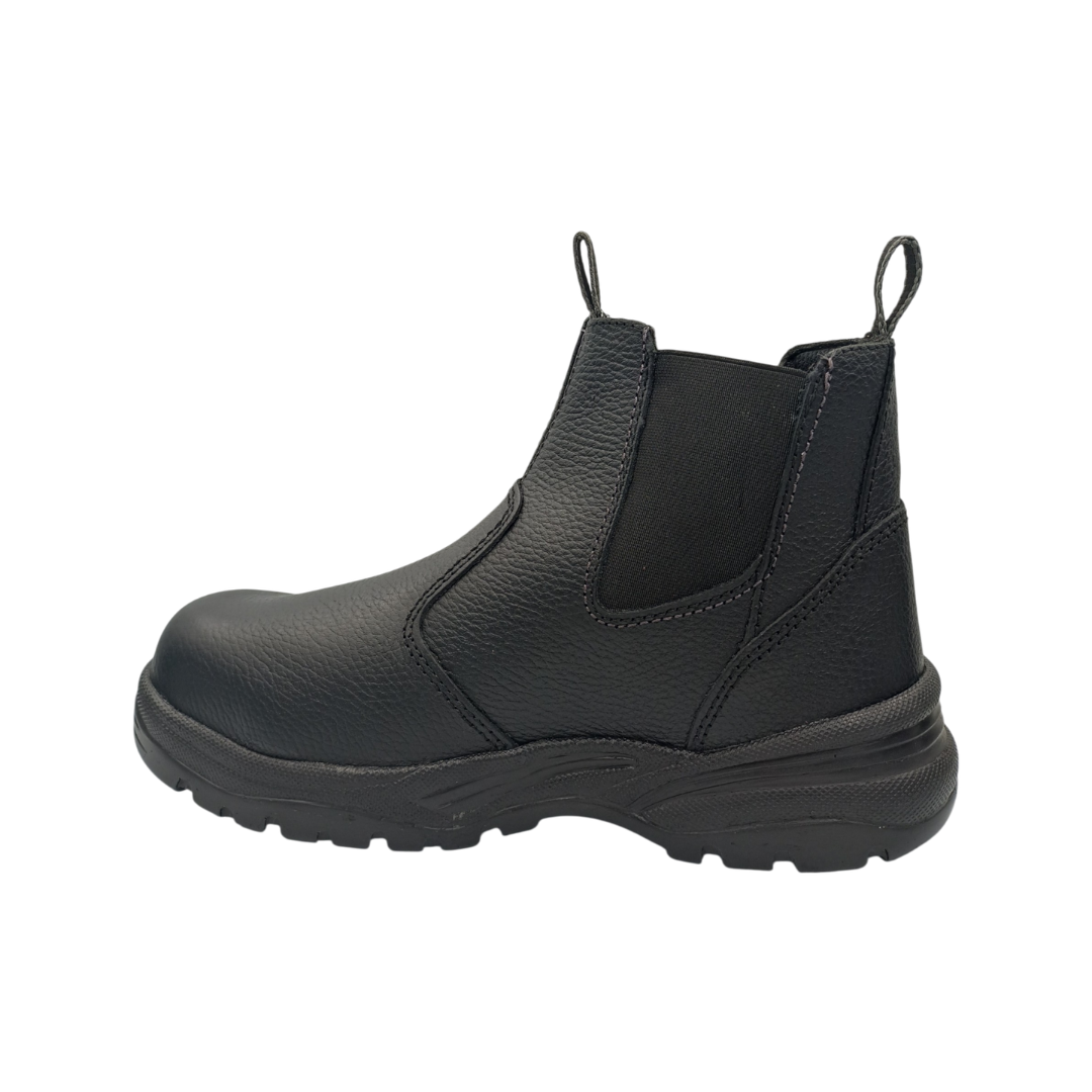 Bota Industrial de piel NH C70 Dakota Negro para Hombre - lateral izquierdo