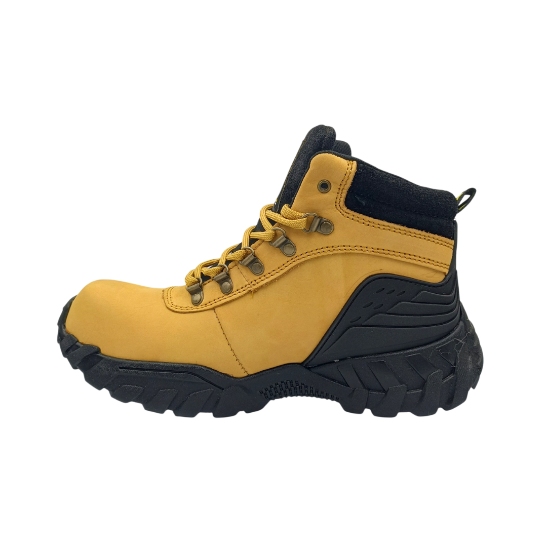 Bota Industrial Dielectrica de piel Caribu 950 Nobuck Paja para Hombre - lateral izquierdo