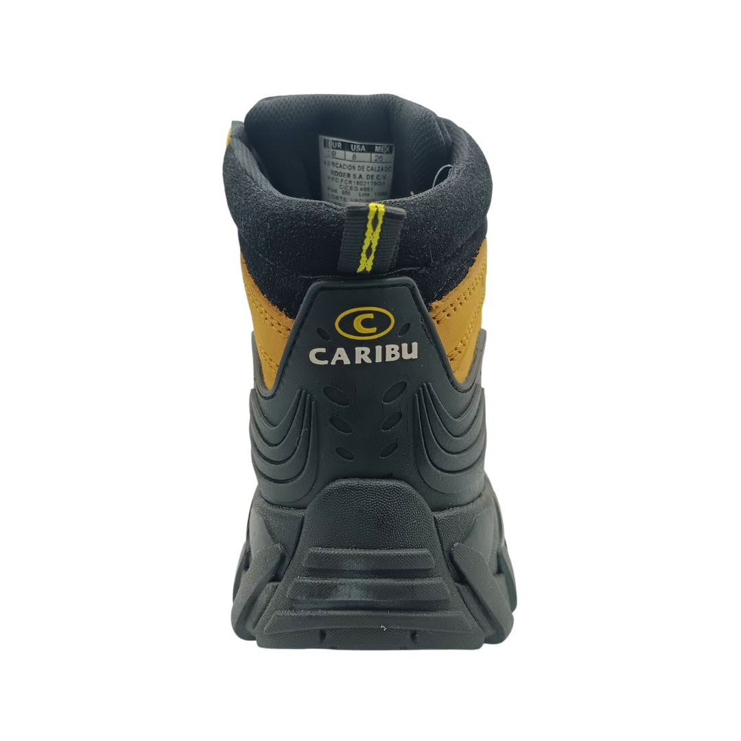 Bota Industrial Dielectrica de piel Caribu 950 Nobuck Paja para Hombre - atras