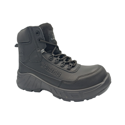 Bota Industrial Dielectrica de piel Caribu 954 Húngaro Negro para Hombre - tres cuartos