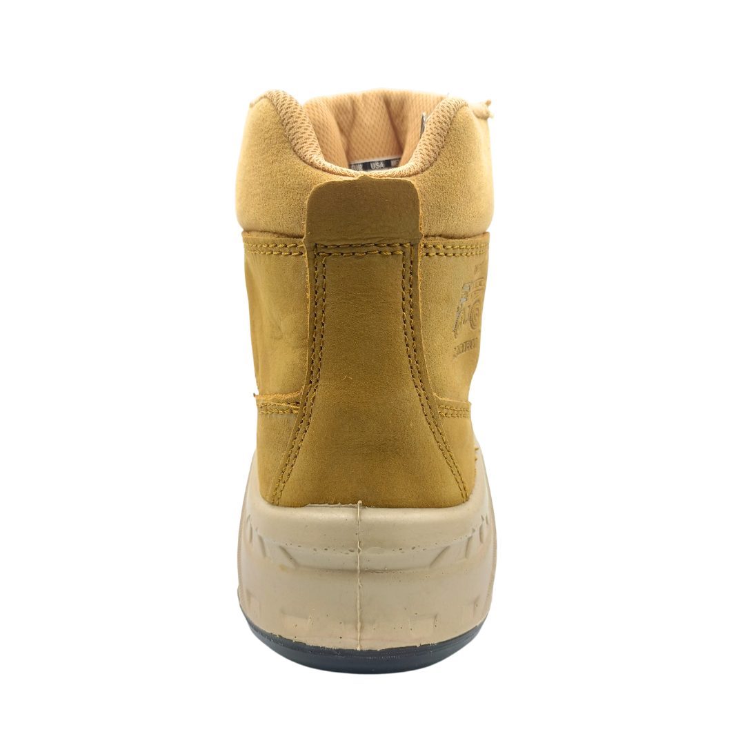 Bota Industrial Dielectrica de piel Caribu 954 Nobuck Paja para Hombre - atrás