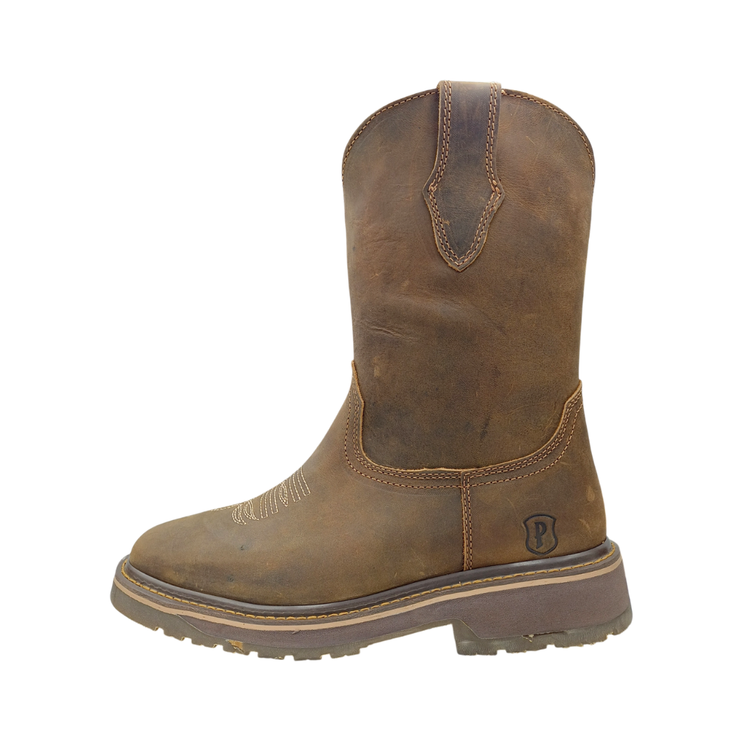 Bota Roper Urbana de piel Padilla M7001 Crazy Tabaco para Hombre - lateral izquierdo