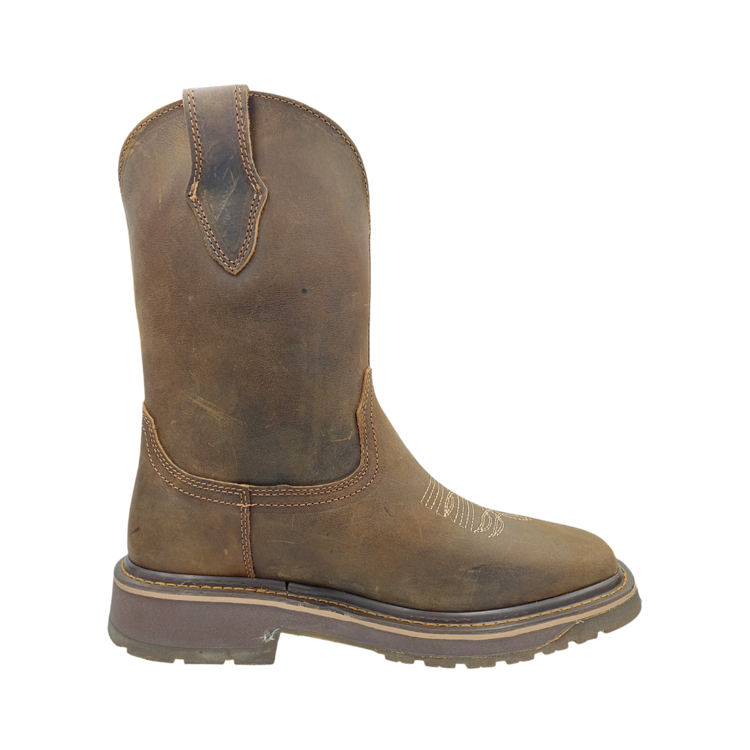 Bota Roper Urbana de piel Padilla M7001 Crazy Tabaco para Hombre - lateral