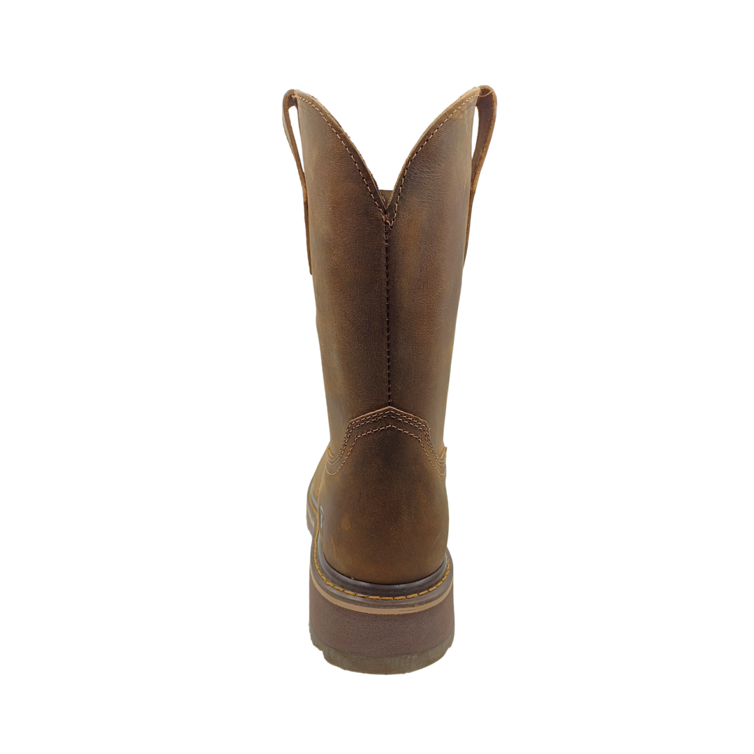 Bota Roper Urbana de piel Padilla M7001 Crazy Tabaco para Hombre - atras
