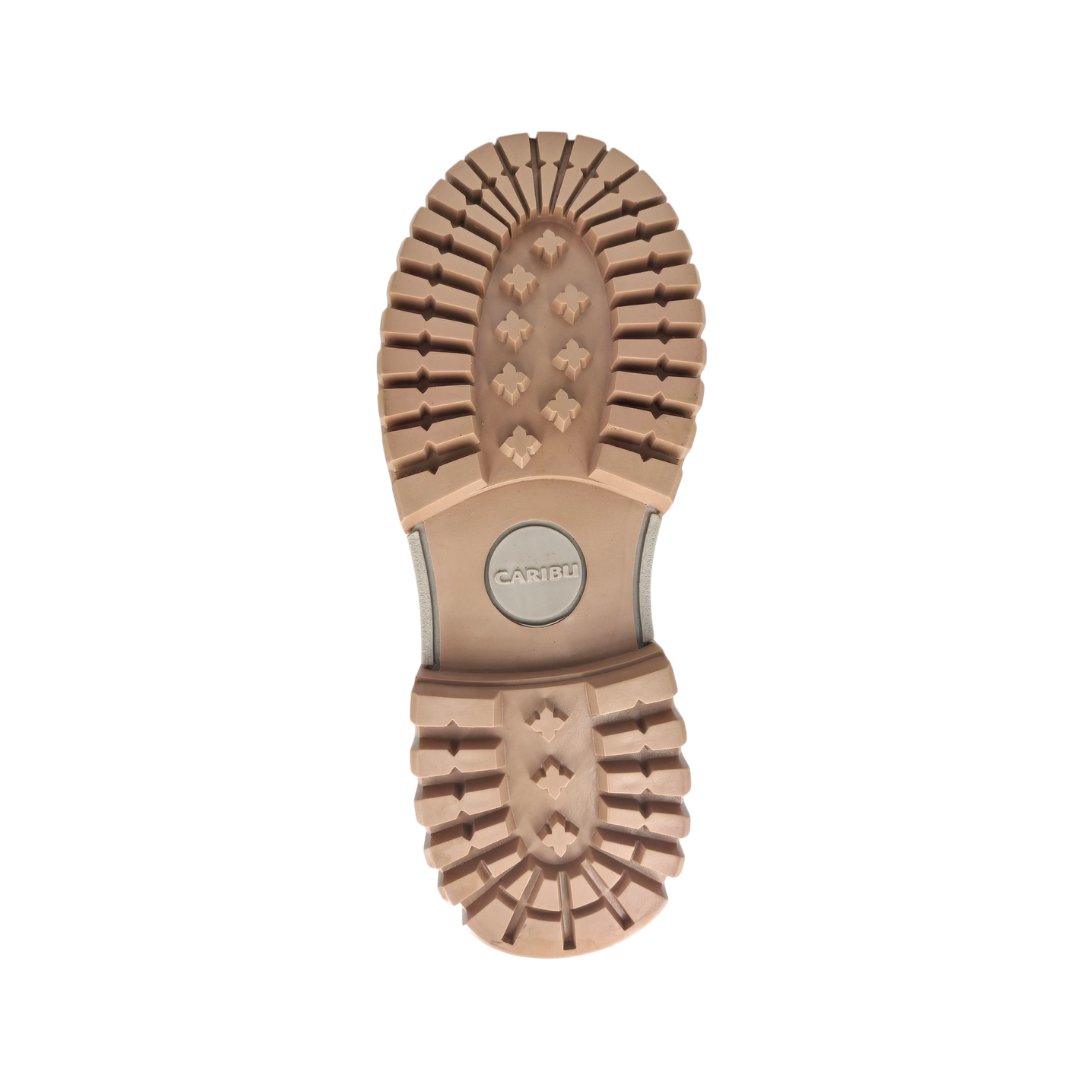 Bota Urbana de piel Caribu 616 Nobuck Paja para Mujer - suela