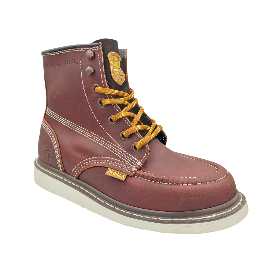 Bota Urbana de piel Padilla A115 Grasso Shedron para Hombre - tres cuartos