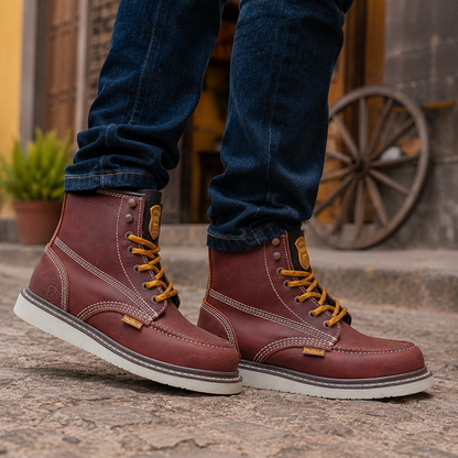 Bota Urbana de piel Padilla A115 Grasso Shedron para Hombre - estilo de vida