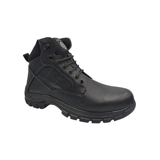 Botín Confort de piel La Pag 021 Flother Negro para Hombre - tres cuartos