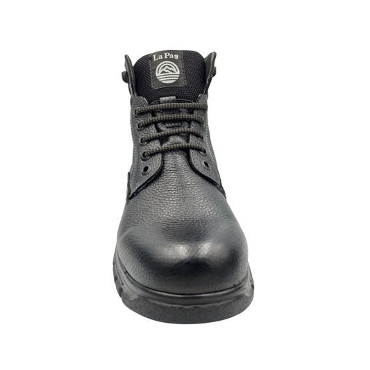Botín Confort de piel La Pag 021 Flother Negro para Hombre - frontal
