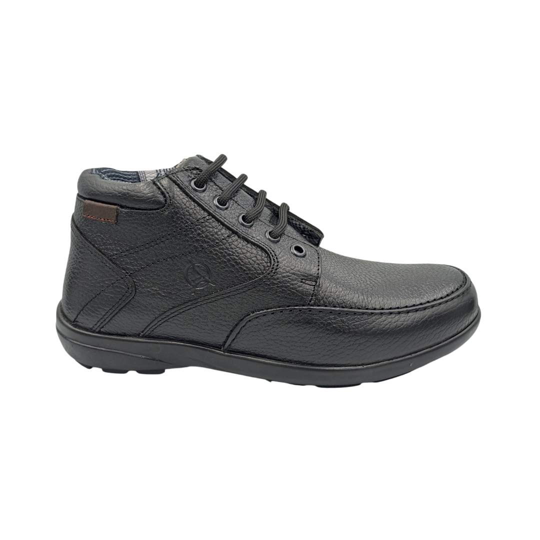 Botín Confort de piel La Pag 856 Flother Negro para Hombre - lateral