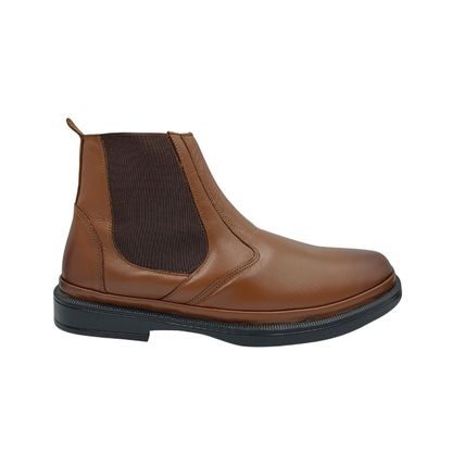 Botín de piel Leugim Confort 36107 Napa Miel para Hombre - lateral