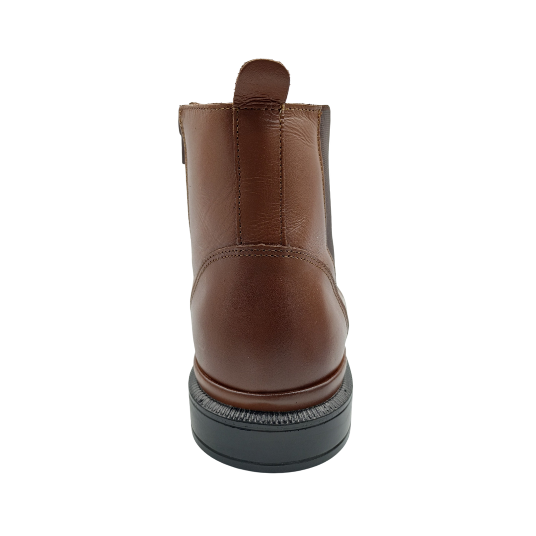 Botín de piel Leugim Confort 36107 Napa Miel para Hombre - atrás