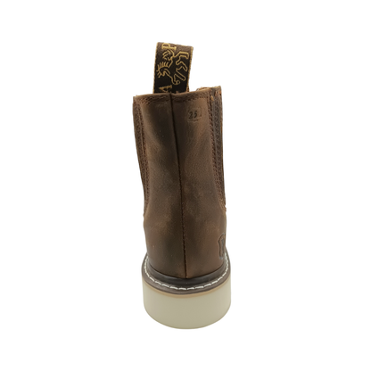 Botín Urbano de piel Padilla C3540 Crazy Tabaco para Hombre - atras