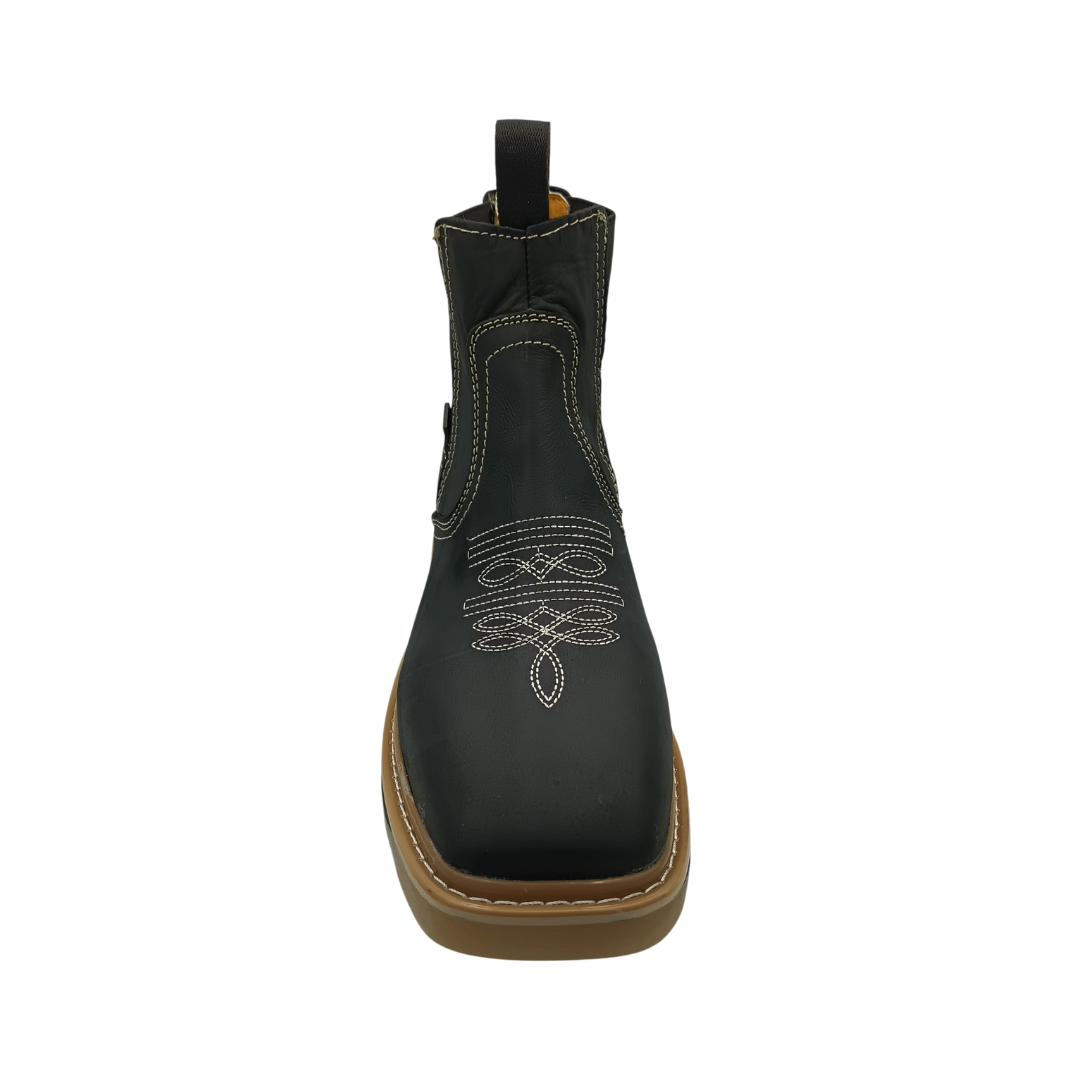 Botín Urbano de piel Ommy 1219 Napa Negro para Hombre - frontal