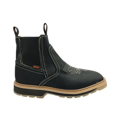 Botín Urbano de piel Ommy 1219 Napa Negro para Hombre - lateral