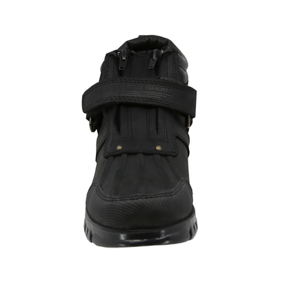 Botín Urbano doble cierre de piel Trs Sport 8301 Crazy Negro para Hombre - frontal