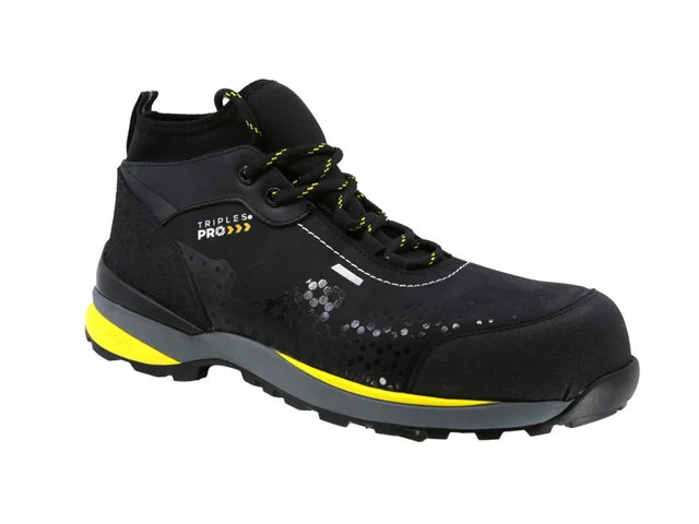 Bota Industrial Dielectrica con puntera de protección Triples Pro 524 Negro