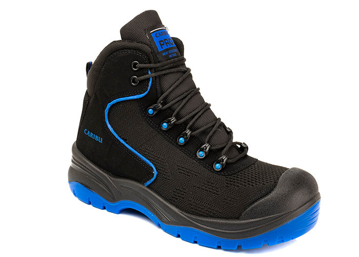 Bota Industrial Dielectrica textil con puntera de protección Caribu 317 Azul