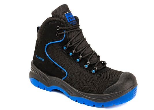 Bota Industrial Dielectrica textil con puntera de protección Caribu 317 Azul