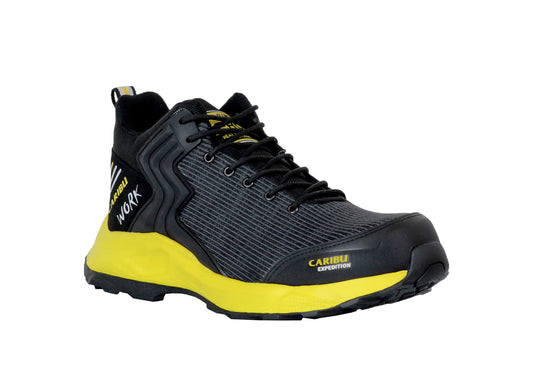 Tenis Industrial Dielectrica textil piel puntera de protección Caribu 354 Amarillo
