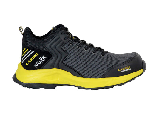 Tenis Industrial Dielectrica textil piel puntera de protección Caribu 354 Amarillo