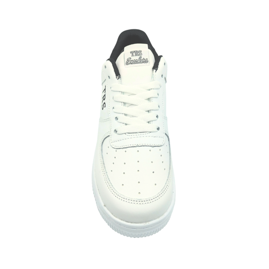 Tenis de piel Trs Sneakers 7243 Blanco Negro para Hombre - frontal