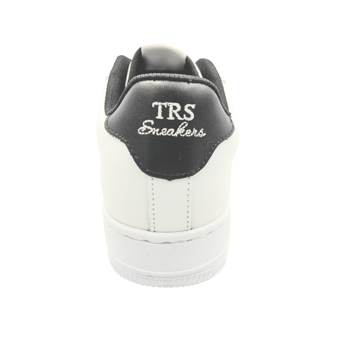Tenis de piel Trs Sneakers 7243 Blanco Negro para Hombre - atrás