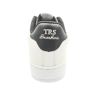 Tenis de piel Trs Sneakers 7243 Blanco Negro para Hombre - atrás