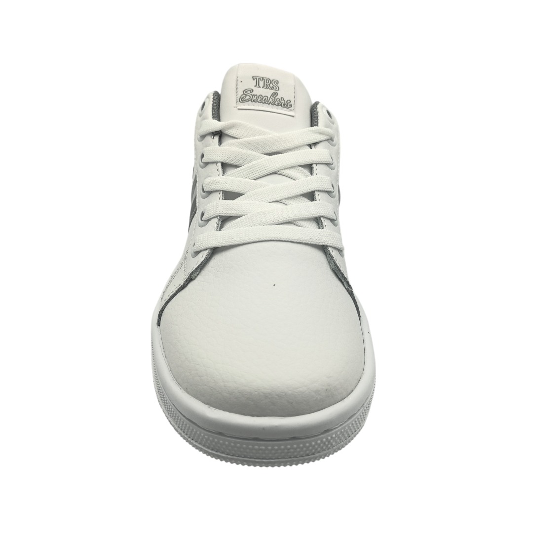Tenis de piel Trs Sneakers 7300 Blanco Gris para Hombre - frontal