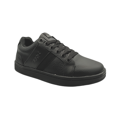 Tenis de piel Trs Sneakers 7300 Negro Total para Hombre - tres cuartos